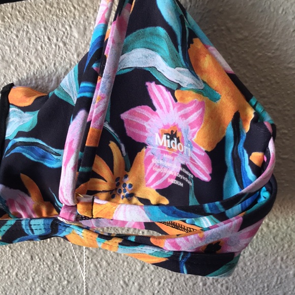 NWT Midori Bikinis Maunawili Mer Top Medium - Picture 3 of 7